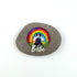 Rainbow Border Collie Personalised Pebble